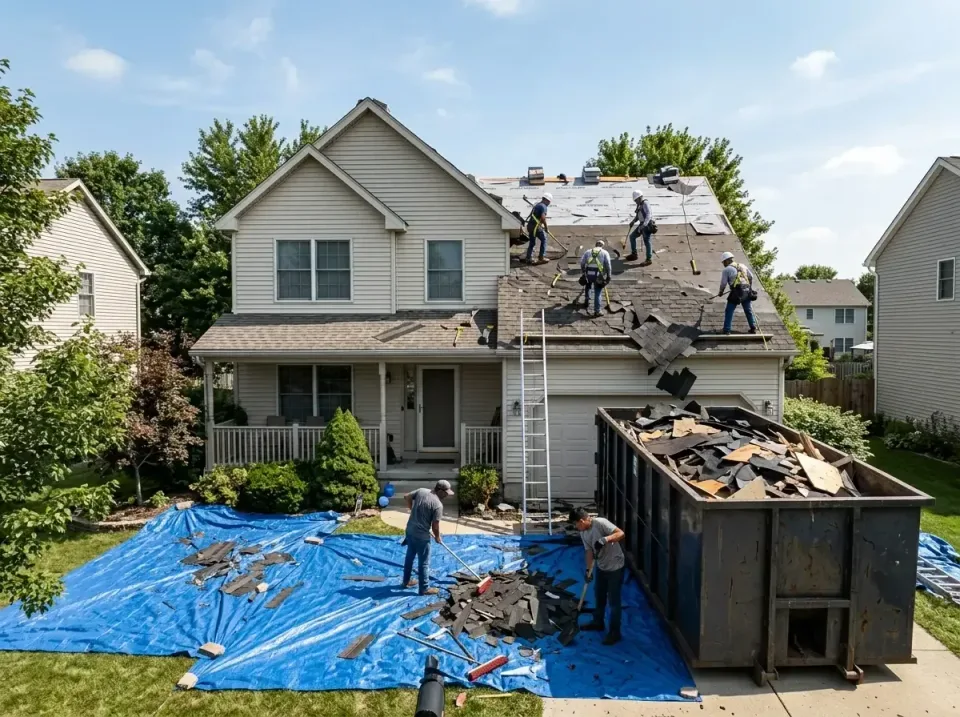 roof-replacement-debris-remova-004 — frequently asked questions, Cheapest Dumpster Rentals in Siloam Springs, AR